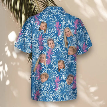 Pineapple Paradise custom Hawaiian shirt with photos, example 1
