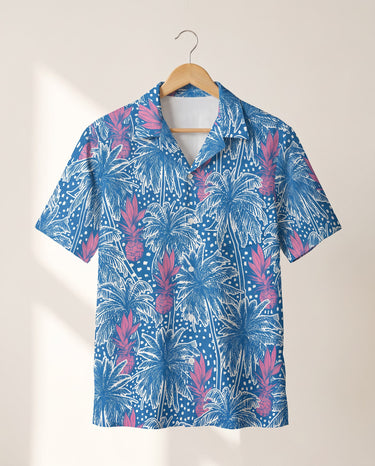 Pineapple Paradise Hawaiian shirt print before personalizing