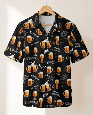 Raise a Toast Hawaiian shirt print before personalizing