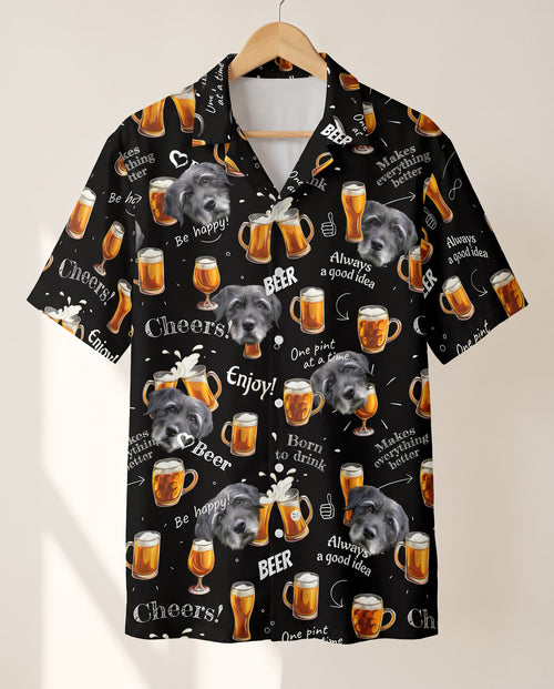 Raise a Toast personalized Hawaiian shirt printed with customer faces