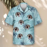 Retro Ocean Wave custom Hawaiian shirt with photos, example 2
