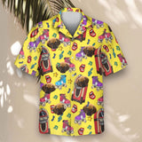 Retro Vinyl Vibes custom Hawaiian shirt with photos, example 2