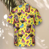 Retro Vinyl Vibes custom Hawaiian shirt with photos, example 3