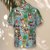Rich Skull Paradise custom Hawaiian shirt with photos, example 1