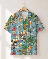 Rich Skull Paradise Hawaiian shirt print before personalizing