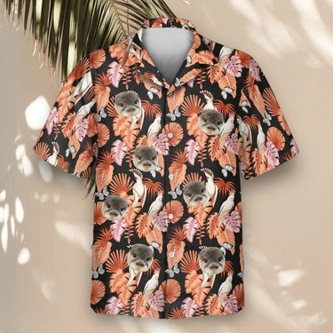 Rosy Paradise custom Hawaiian shirt with photos, example 2