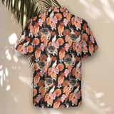 Rosy Paradise custom Hawaiian shirt with photos, example 3