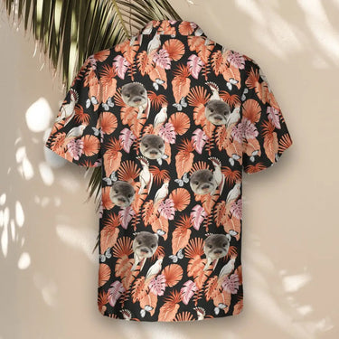 Rosy Paradise custom Hawaiian shirt with photos, example 3