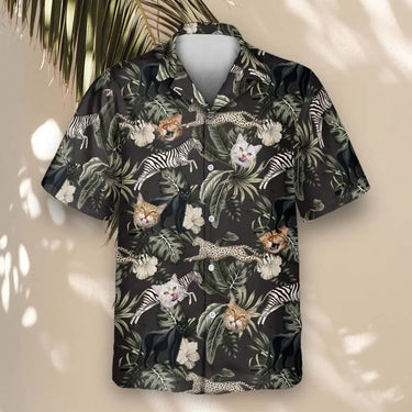Running Wildlife Animal custom Hawaiian shirt with photos, example 2