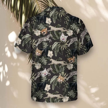 Running Wildlife Animal custom Hawaiian shirt with photos, example 3