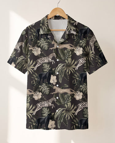 Running Wildlife Animal Hawaiian shirt print before personalizing