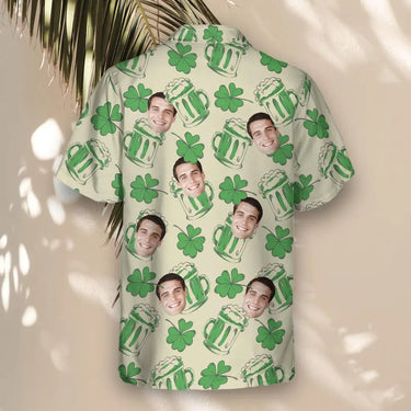 Shamrock Celebration custom Hawaiian shirt with photos, example 1