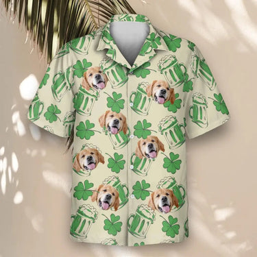 Shamrock Celebration custom Hawaiian shirt with photos, example 2