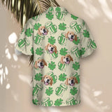 Shamrock Celebration custom Hawaiian shirt with photos, example 3