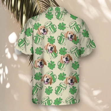 Shamrock Celebration custom Hawaiian shirt with photos, example 3