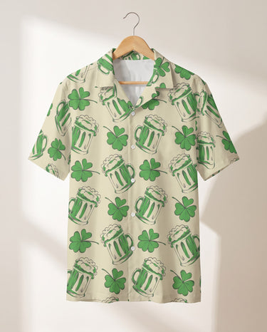 Shamrock Celebration Hawaiian shirt print before personalizing
