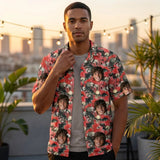 Spooky Bat Halloween custom Hawaiian shirt with photos, example 2