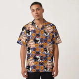 Spooky Kitty Halloween custom Hawaiian shirt with photos, example 1