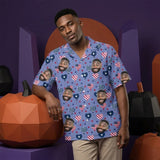 Stars and Hearts USA Party custom Hawaiian shirt with photos, example 2