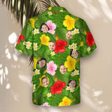 Summer Tropical custom Hawaiian shirt with photos, example 1