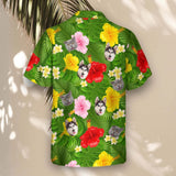 Summer Tropical custom Hawaiian shirt with photos, example 3