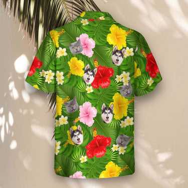Summer Tropical custom Hawaiian shirt with photos, example 3