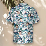 Sunset Sail custom Hawaiian shirt with photos, example 1