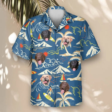 Surf Island Vibes custom Hawaiian shirt with photos, example 2