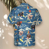 Surf Island Vibes custom Hawaiian shirt with photos, example 3