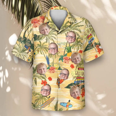 Surf's Up Island custom Hawaiian shirt with photos, example 2