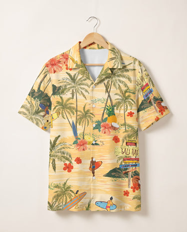 Surf's Up Island Hawaiian shirt print before personalizing