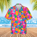 Tacky Tourist Ugly Hawaiian Shirt print before personalizing, front view