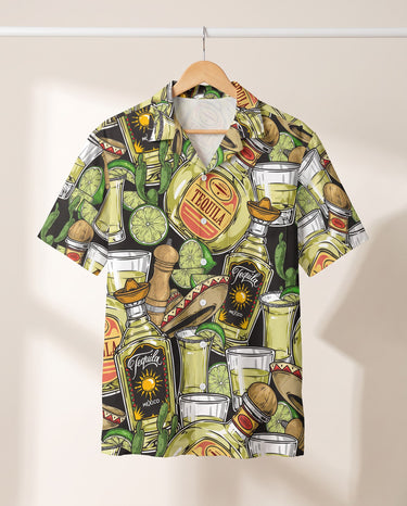 Tequila Tasting Hawaiian shirt print before personalizing