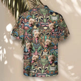 Tiki Island Vibes custom Hawaiian shirt with photos, example 1