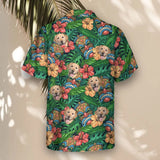 Tiki Paradise Warrior custom Hawaiian shirt with photos, example 1