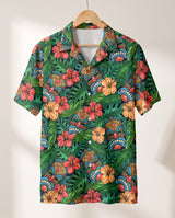 Tiki Paradise Warrior Hawaiian shirt print before personalizing