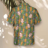 Tiki Surf Legend custom Hawaiian shirt with photos, example 1