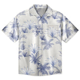 Toile de Jouy Palm custom Hawaiian shirt with photos, example 1