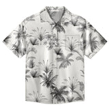 Toile de Jouy Palm custom Hawaiian shirt with photos, example 2