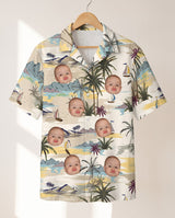 Tranquil Island personalized Hawaiian shirt printed with customer faces