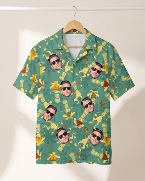 Tribal Rhythm Vibes personalized Hawaiian shirt printed with customer faces
