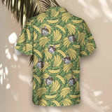 Tropical Banana Bliss custom Hawaiian shirt with photos, example 1