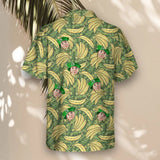 Tropical Banana Bliss custom Hawaiian shirt with photos, example 3