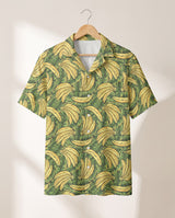Tropical Banana Bliss Hawaiian shirt print before personalizing