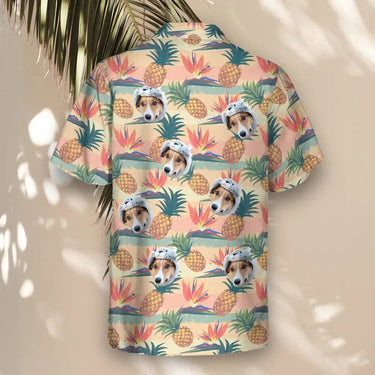 Tropical Bloom custom Hawaiian shirt with photos, example 1