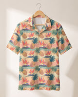 Tropical Bloom Hawaiian shirt print before personalizing