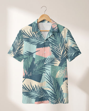 Tropical Color Pop Hawaiian shirt print before personalizing