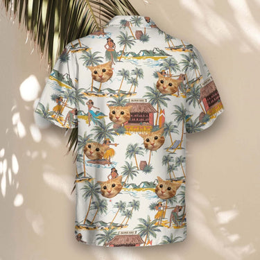 Tropical Escape custom Hawaiian shirt with photos, example 3