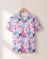 Tropical Floral Escape Hawaiian shirt print before personalizing