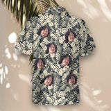 Tropical Garden Elegance custom Hawaiian shirt with photos, example 1